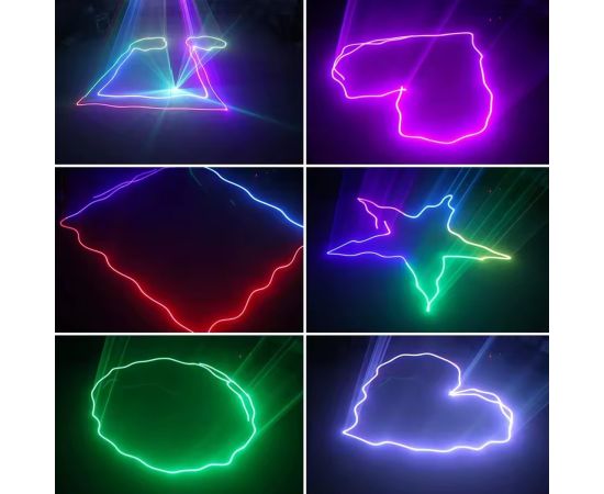 LIGHT4ME LASER RGB GEOMETRIC 500mW lāzeru projektors