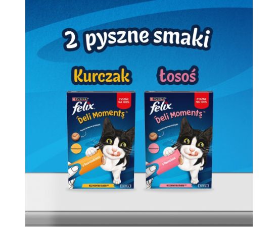 PURINA Felix Deli Moments Salmon - cat treats - 4x10g