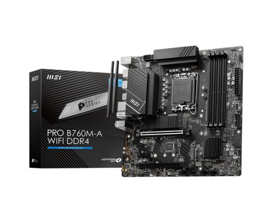 MSI PRO B760M-A WIFI DDR4 motherboard Intel B760 LGA 1700 micro ATX