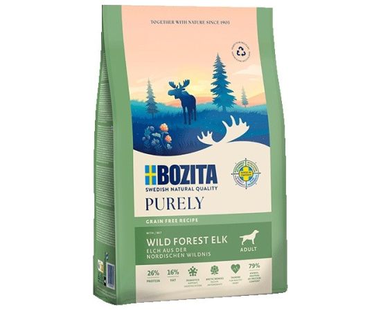 BOZITA Purely łoś karma bezzbożowa dorosłe psy 2,5 kg