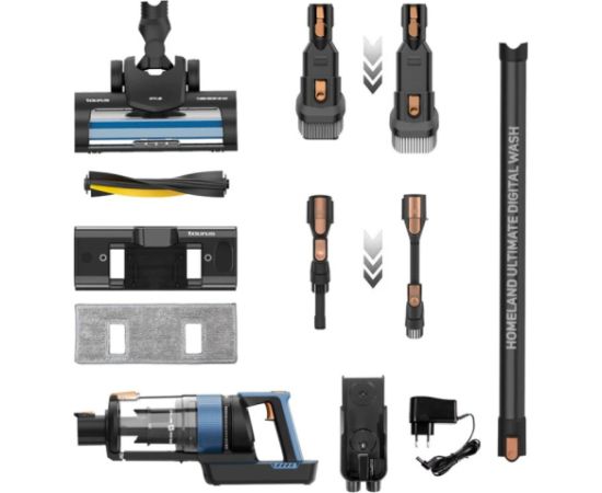 Cordless hoover with mop function Taurus Homeland Ultimate Digital Wash