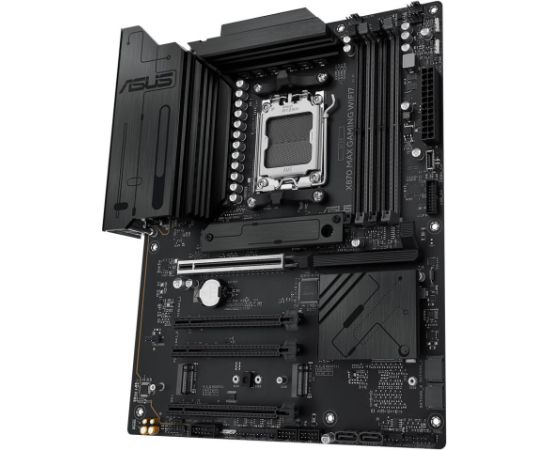 Mainboard ASUS AMD X870 SAM5 ATX Memory DDR5 Memory slots 4 1xPCI-Express 3.0 16x 2xPCI-Express 4.0 16x 1xPCI-Express 5.0 16x 3xM.2 1xHDMI 4xUSB 2.0 4xUSB 3.2 2xUSB-C 1xRJ45 3xAudio port X870MAXGAMINGWIFI7