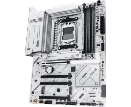 Mainboard ASUS AMD X870 SAM5 ATX Memory DDR5 Memory slots 4 1xPCI-Express 3.0 16x 2xPCI-Express 4.0 16x 1xPCI-Express 5.0 16x 3xM.2 1xHDMI 4xUSB 2.0 4xUSB 3.2 2xUSB-C 1xOptical S/PDIF 1xRJ45 3xAudio port X870MAXGAMINGWIFI7W