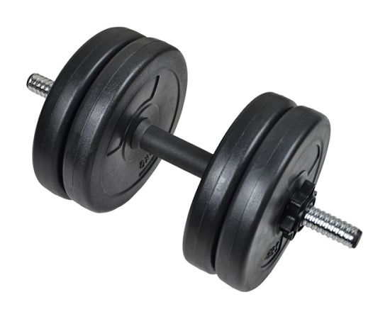 Energetic Body Hantele 10kg + 1kg ar cementa pild. EB