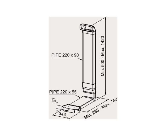 Faber RECYCLING KIT / Lateral recycling version / plinth min.70H GALILEO STRIPES / GALILEO SLIM