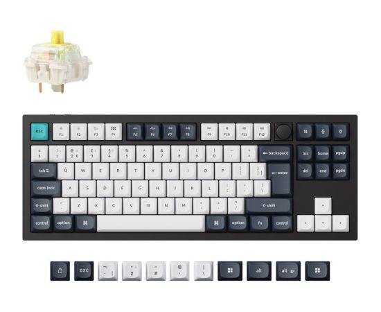 Keychron Q3 Max 80% TKL Mehāniskā tastatūra / Banana Switch