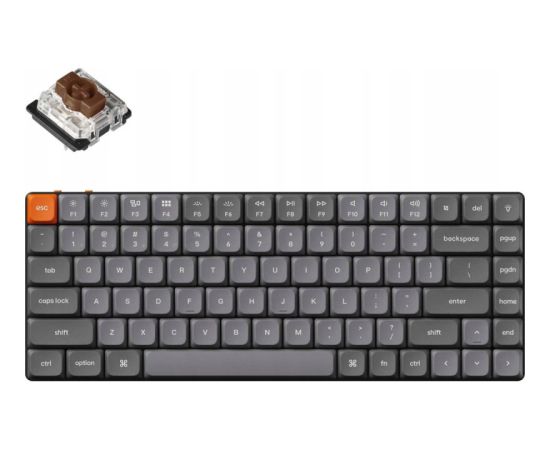 Keychron K3 Max 75% Bezvadu Mehāniskā Tastatūra RGB / Brown Switch