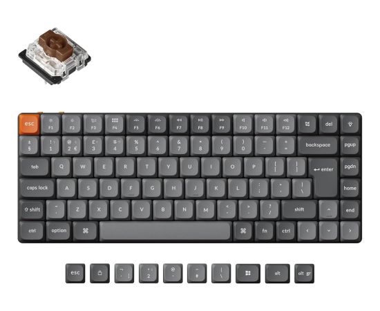 Keychron K3 Max 75% Беспроводная Механическая клавиатура RGB  / Brown Switch