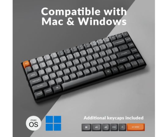 Keychron K2 Max QMK/VIA Bezvadu Mehāniskā Tastatūra / Banana Switch