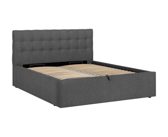 Bed LEENA 160x200cm, grey