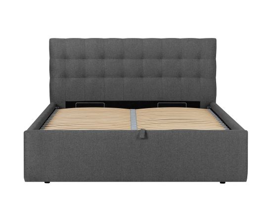 Bed LEENA 160x200cm, grey