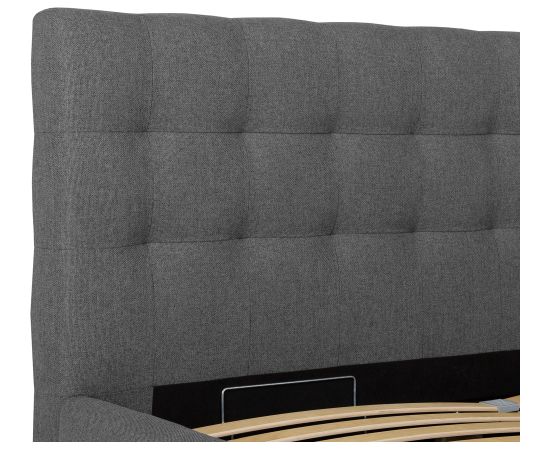 Bed LEENA 160x200cm, grey