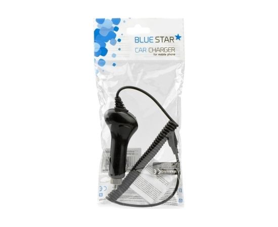 BlueStar Auto Lādētājs 12 V / 24 V / 1000 mA Micro USB Melns