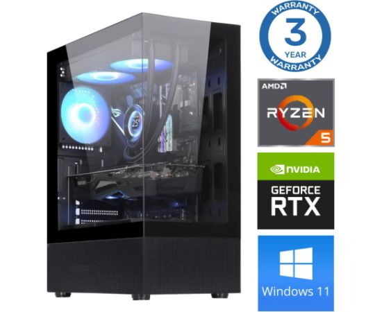 INTOP Ryzen 5 5500 32GB 1TB SSD M.2 NVME+2TB RTX3050 6GB WIN11