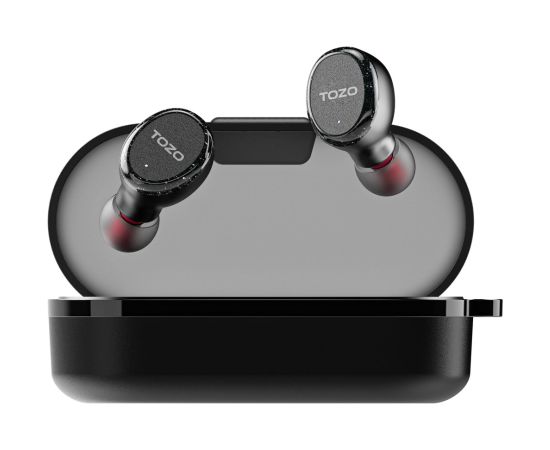 TOZO T10S True Wireless Stereo (TWS) In-Ear USB Type-C Bluetooth Headset Black