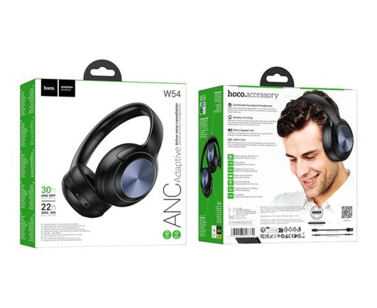 Hoco W54 Young Headset with ANC In-ear Wireless Bluetooth Black