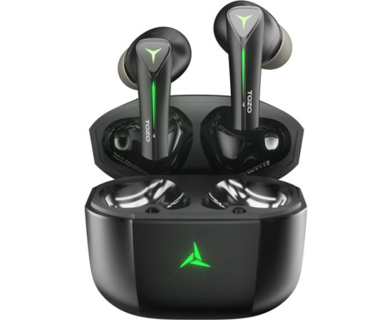 TOZO Gaming Pods True Wireless Stereo (TWS) In-Ear USB Type-C Bluetooth Gaming Headset Black