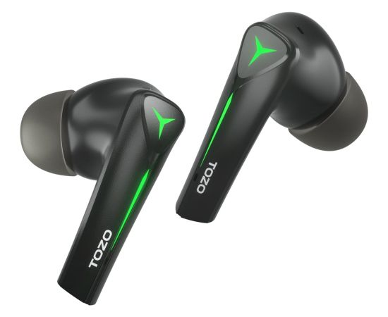 TOZO Gaming Pods True Wireless Stereo (TWS) In-Ear USB Type-C Bluetooth Gaming Headset Black