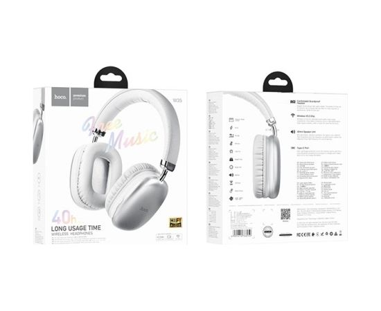 Hoco W35 Wireless Bluetooth In-Ear Headset Silver
