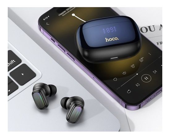 Hoco EQ20 Rhyme Headset Wireless In-Ear Calls/Music Bluetooth Black