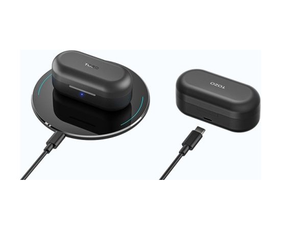 TOZO T12S True Wireless Stereo (TWS) In-Ear USB Type-C Bluetooth Headset Black