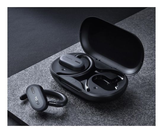 TOZO Open Buds True Wireless Stereo (TWS) In-Ear USB Type-C Bluetooth Headset Black
