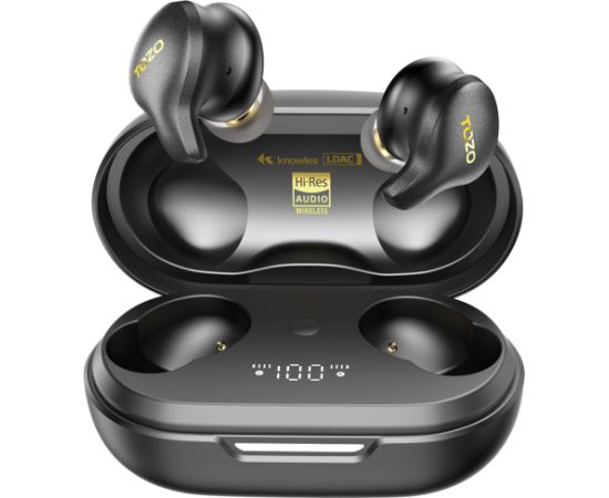 TOZO Golden X1 True Wireless Stereo (TWS) In-Ear USB Type-C Bluetooth Headset Black