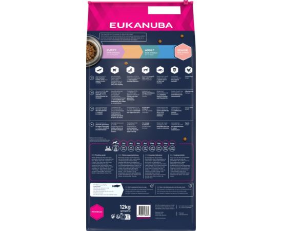 EUKANUBA Grain Free Senior small/medium breed, Ocean fish - dry dog food - 12 kg