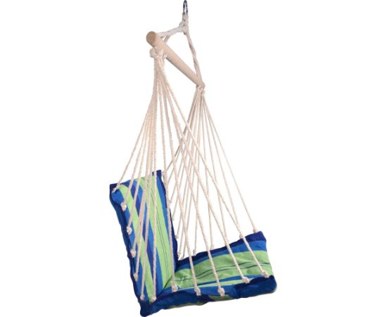 Šūpuļkrēsls Cattara - zili zaļš 95 x 50 cm гамаки