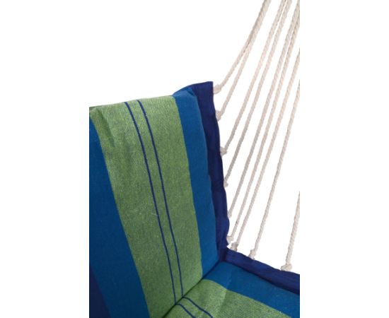 Šūpuļkrēsls Cattara - zili zaļš 95 x 50 cm гамаки