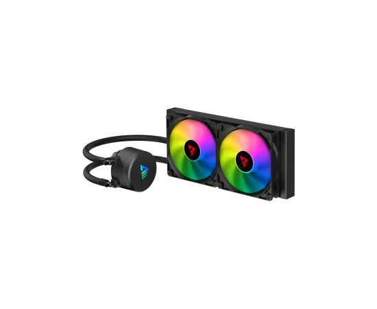 Dzesētājs SAVIO VELOX 240mm ARGB CPU liquid cooler 250W Melns