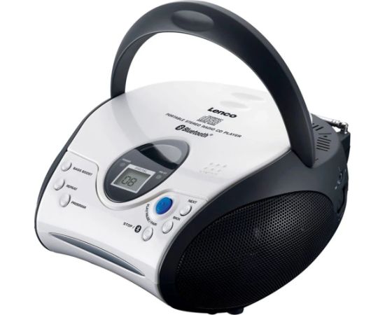 Lenco CD magnetola ar Bluetooth, melna ar baltu - SCD-24BT WHBK