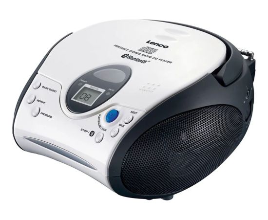 Lenco CD magnetola ar Bluetooth, melna ar baltu - SCD-24BT WHBK