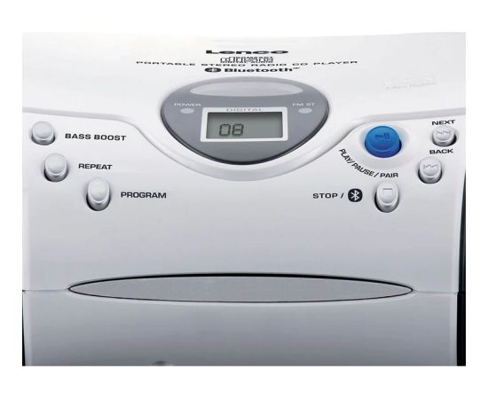 Lenco CD magnetola ar Bluetooth, melna ar baltu - SCD-24BT WHBK