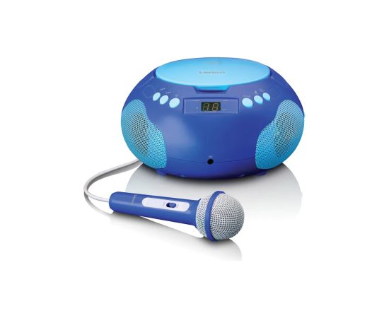 Lenco CD magnetola ar bluetooth un mikrofonu, zila - SCD-625BU