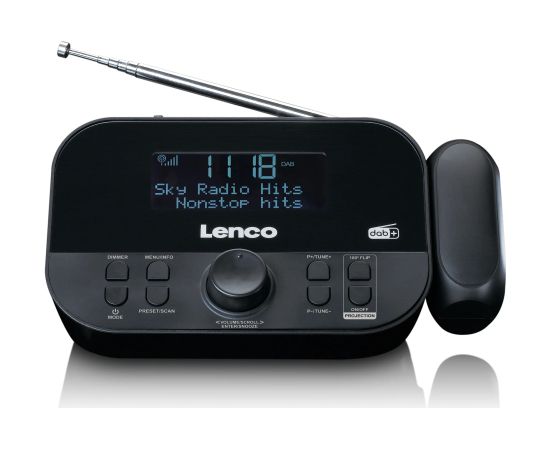 Lenco radio pulkstenis ar projekciju, melns - CR-615BK