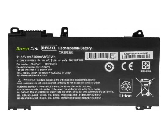 Akumulators Green Cell RE03XL HP ProBook 430 G6 G7 440 G6 G7 445 G6 G7 450 G6 G7 455 G6 G7 445R G6 455R G6
