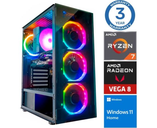 INTOP Ryzen 7 5700G 8GB 500SSD M.2 NVME+2TB Radeon RX Vega 8 WIN11