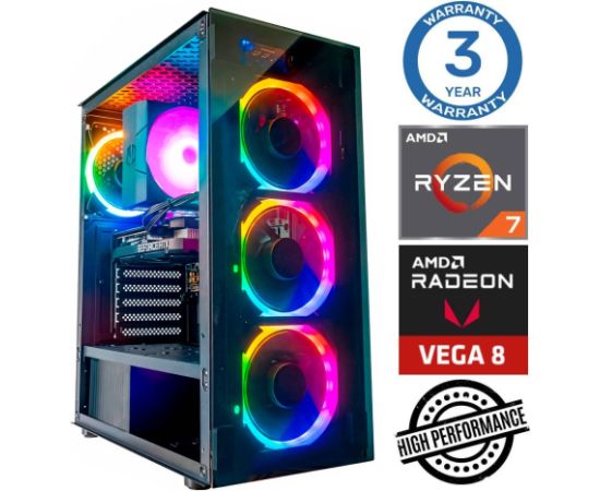 INTOP Ryzen 7 5700G 8GB 500SSD M.2 NVME+2TB Radeon RX Vega 8 no-OS