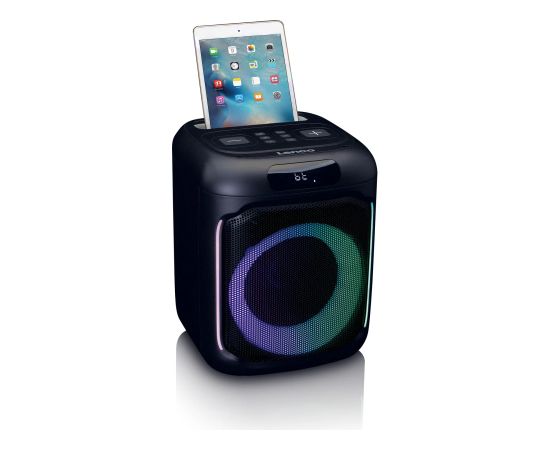 Lenco bluetooth skaļrunis, ar apgaismojumu un mikrofonu - PA-101BK