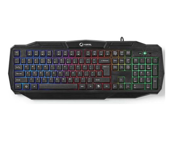 Nedis GKBD100BKUS Spēļu klaviatūra ar apgaismojumu ENG