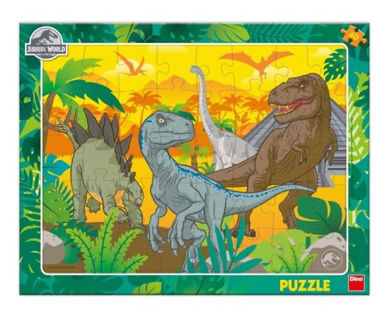Dino Frame Puzzle 40 pc, The world of dinosaurs