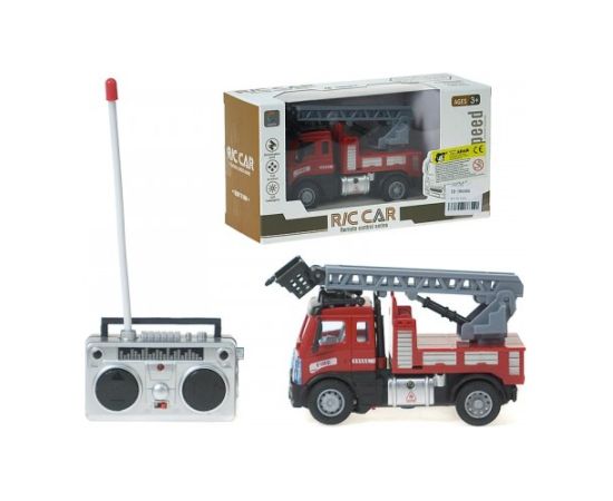 Adar Radiovadāma ugunsdzēsēju mašīna 14,5x7,5x6,5 cm (gaisma, 4 virz., uz baterijām) 581753