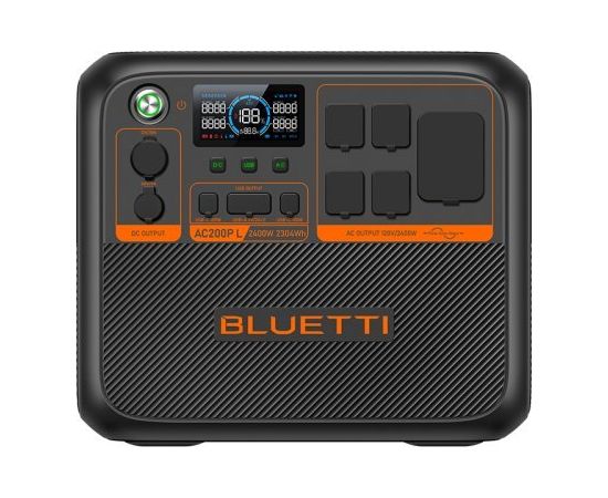 Green Cell Mobolā spēkstacija BLUETTI AC200PL 2400W 2304Wh (P-AC200PL-EU-GY-BL-010)