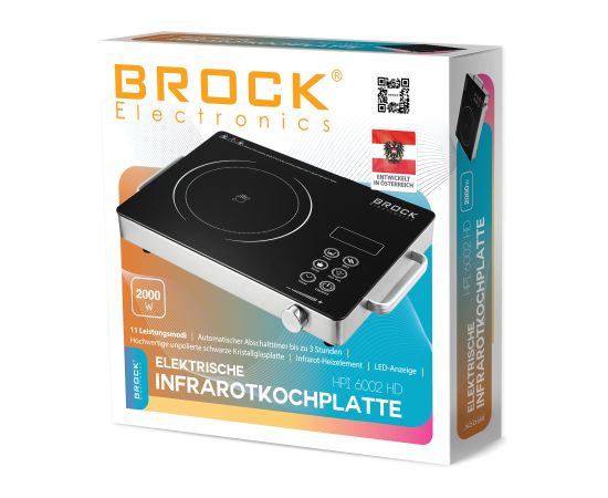 Elektriskā infrasarkanā plīts BROCK HPI 6002 HD 2000W
