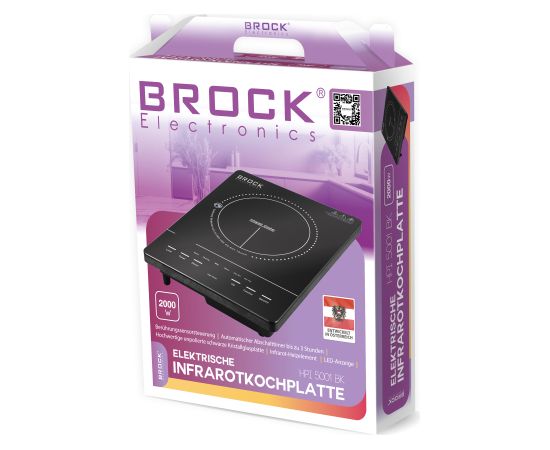 Elektriskā infrasarkanā plīts BROCK HPI 5001 BK 2000W