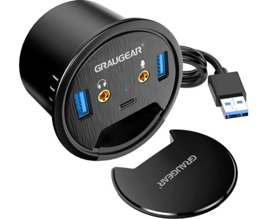 HUB USB Graugear USB 3.0 iebūvējama rozete
