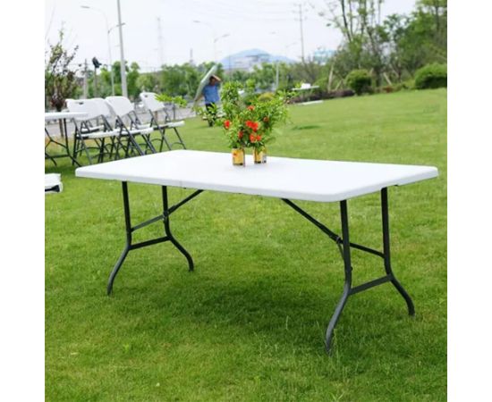 DĀRZA GALDS H180cm GreenBlue, 180x75x74cm, HDPE, max. 200kg, GB370