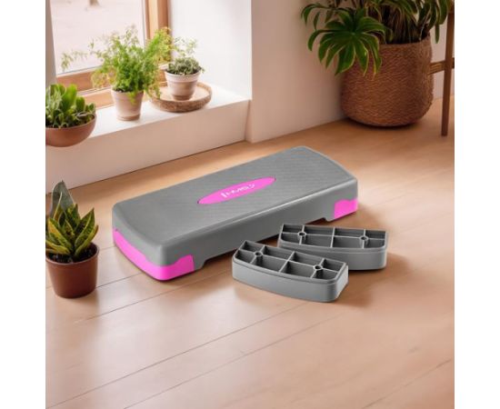 Stepa platforma AS003 GRAY/PINK STEP DO AEROBIKU HMS