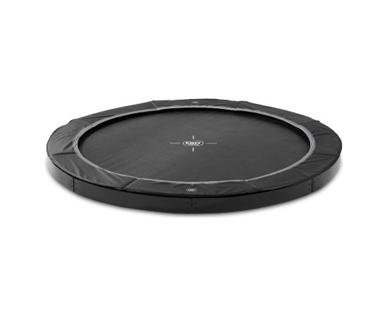 EXIT InTerra zemes līmeņa sporta batuts ø427cm - melns